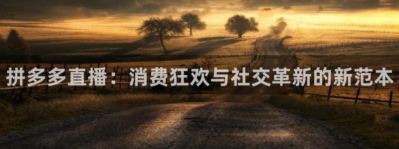 360体育直播nba在线观看：拼多多直播：消费狂欢与社交革新的新范本