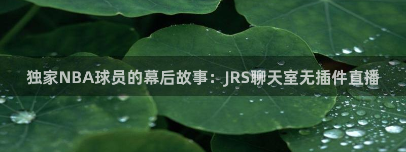 雨燕360nba直播：独家NBA球员的幕后故事：JRS聊天室无插件直播